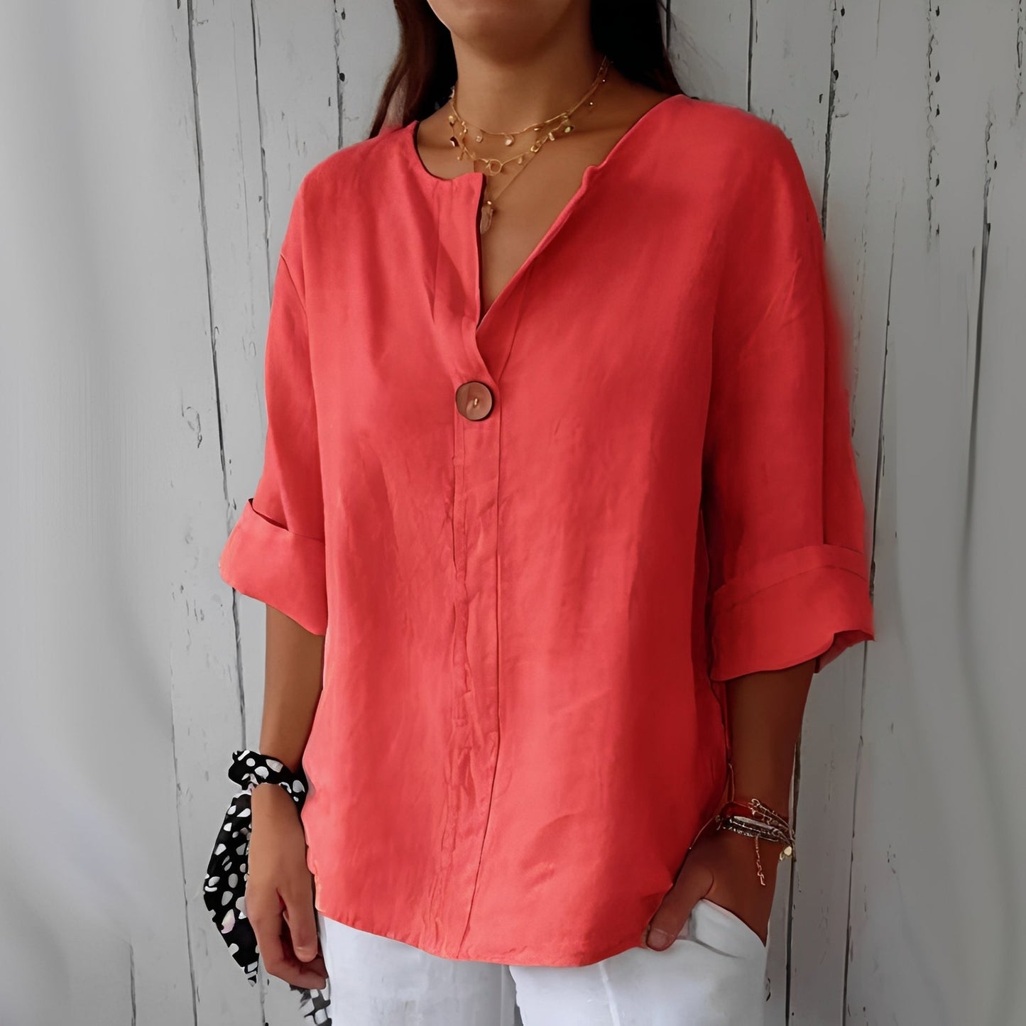 Stephanie - Lässige und weite Bluse für Damen