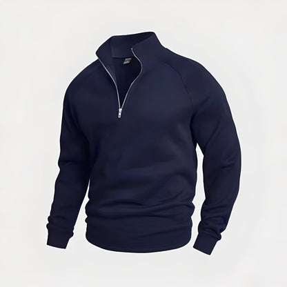 Wiley - Komfortabler Herren-Fleecepullover mit Reißverschluss