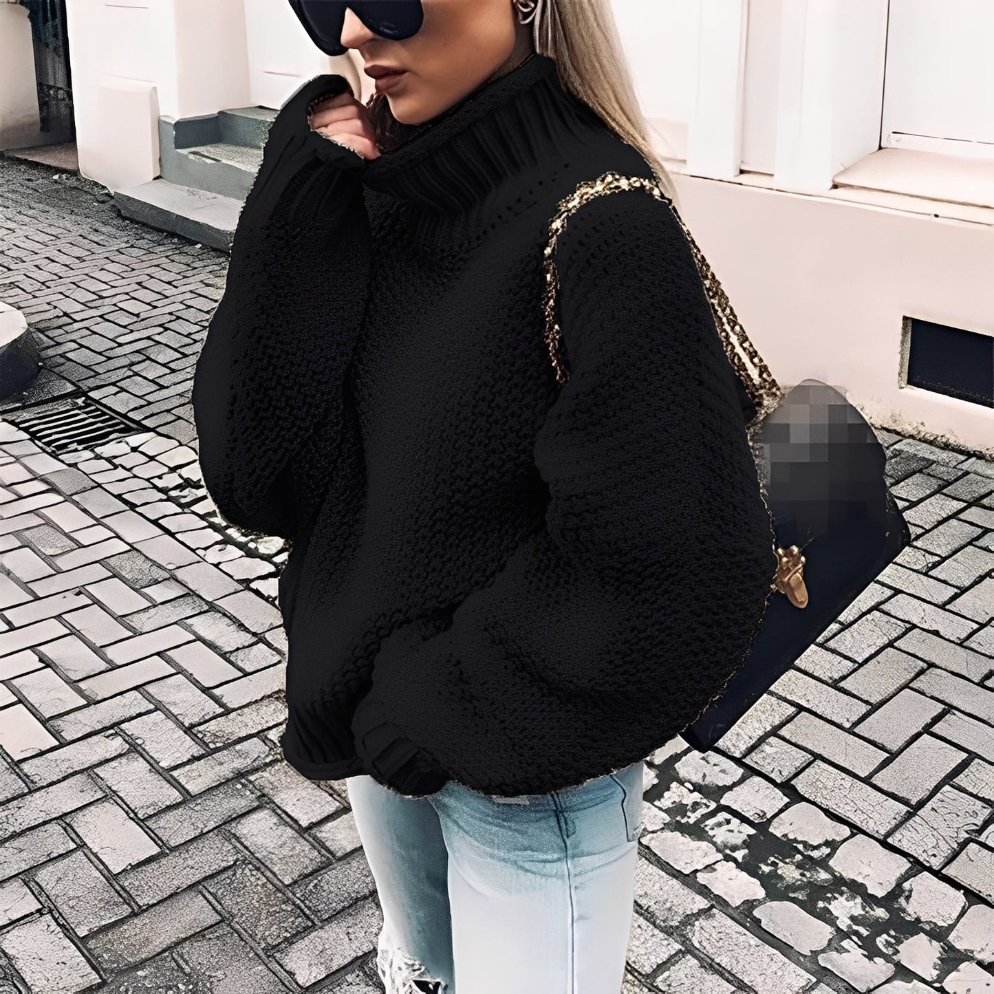 Maëlie - Dicker Rollkragenpullover für Damen