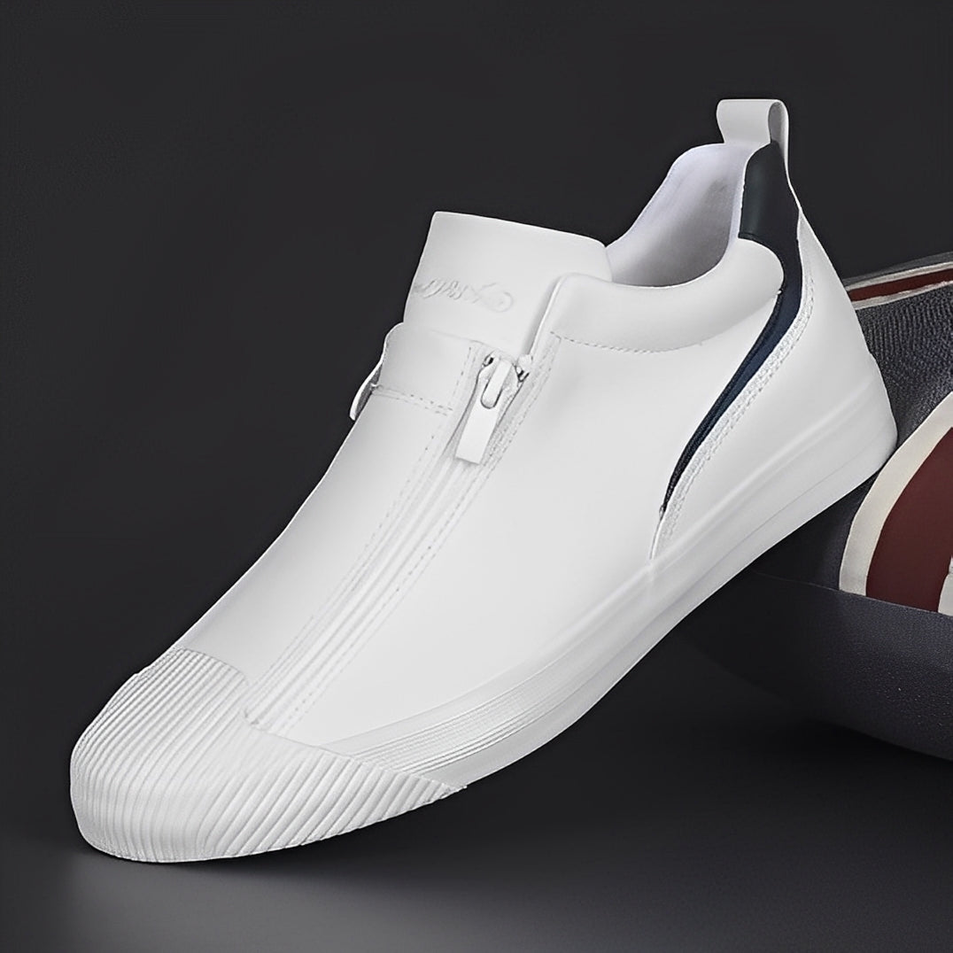 Nathan - Damen-Lederschuhe mit stilvollem Reißverschluss