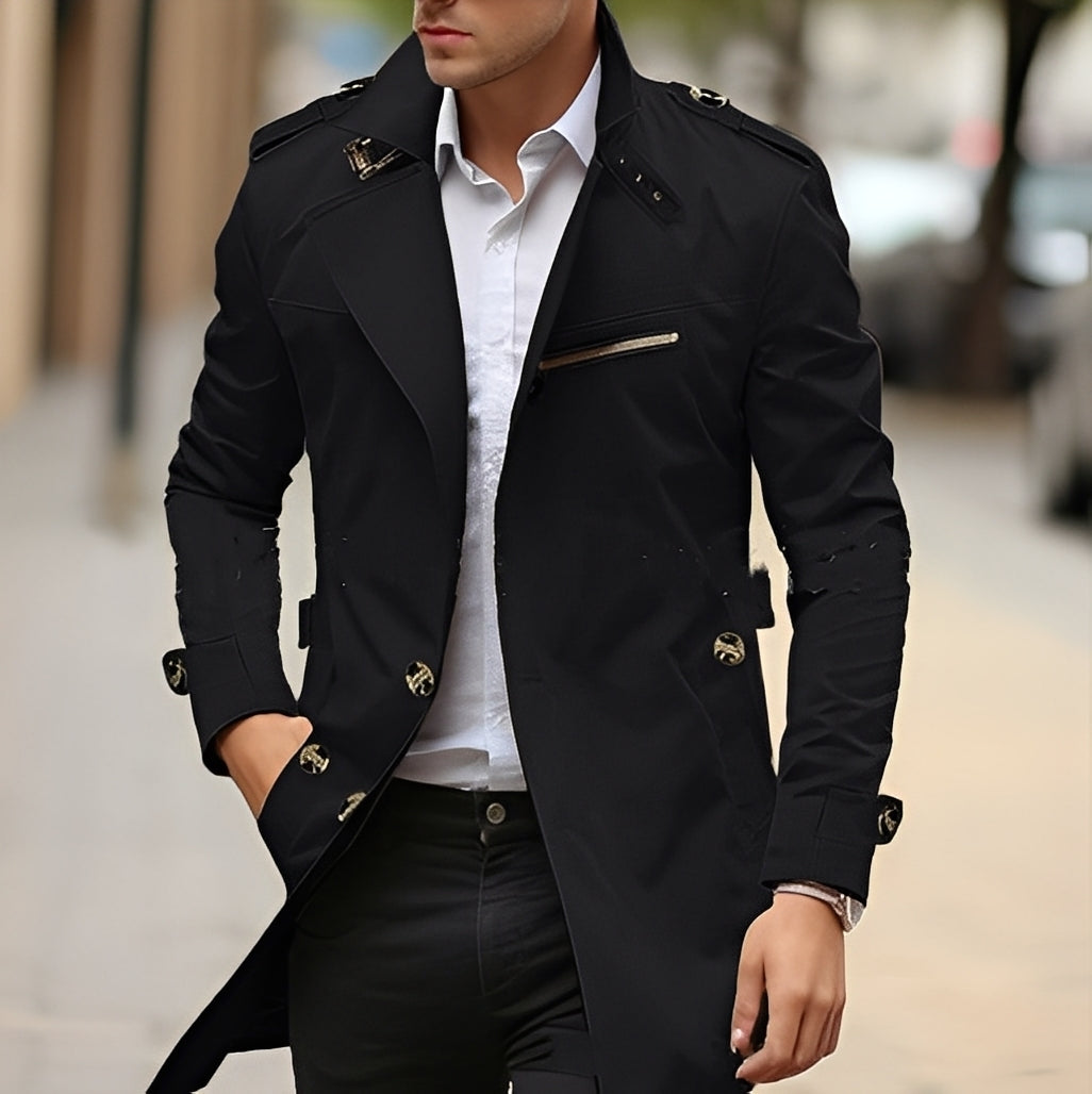 Kendrick - Eleganter Herren-Trenchcoat mit Reverskragen