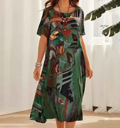Theresa - Lässiges bedrucktes Kleid für Damen