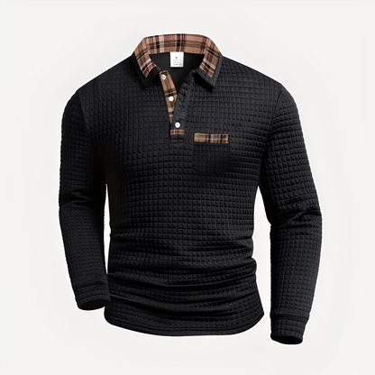 Morris - Elegantes Langarm-Poloshirt für Herren