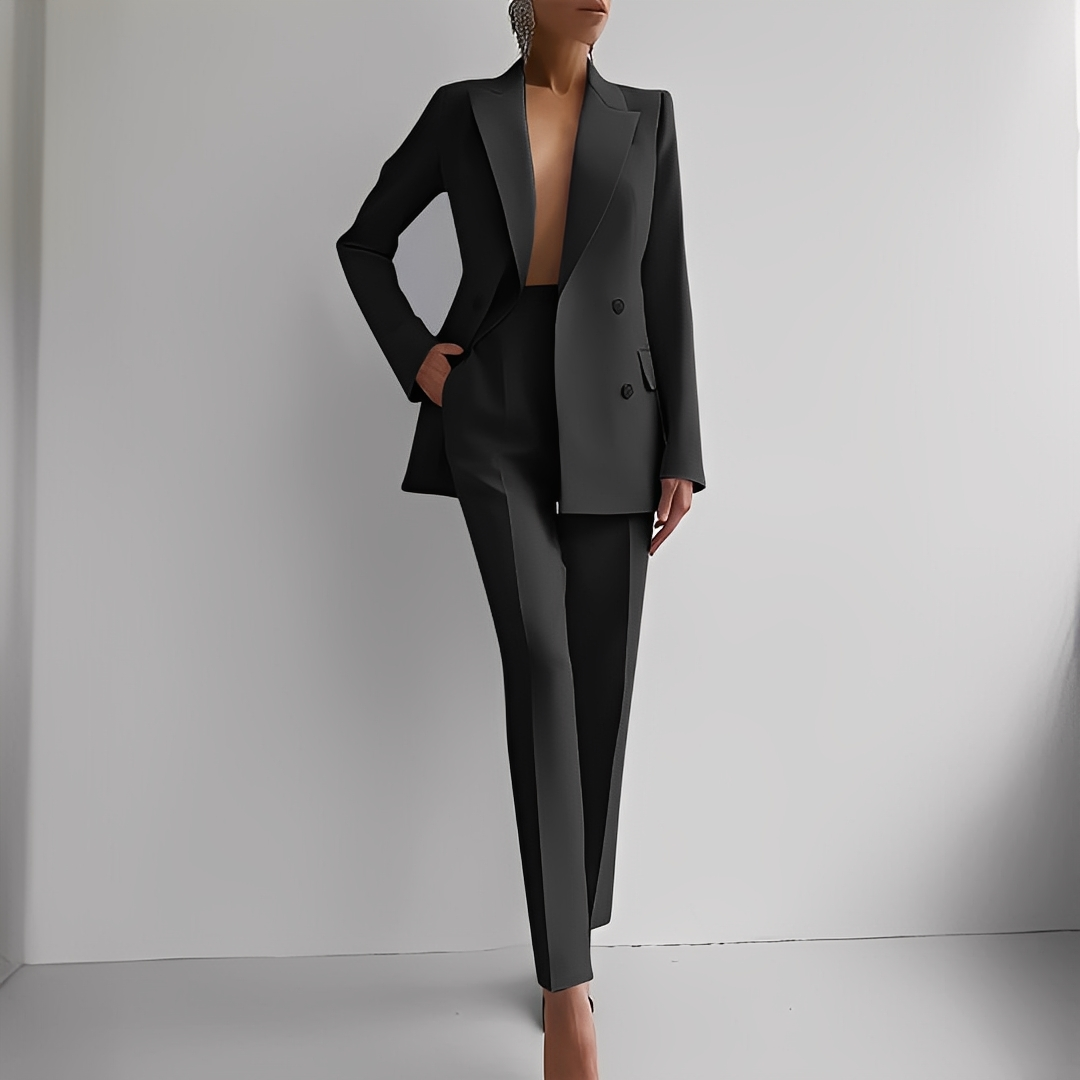 Marguerite - Anzugset formell mit langem Blazer für Damen