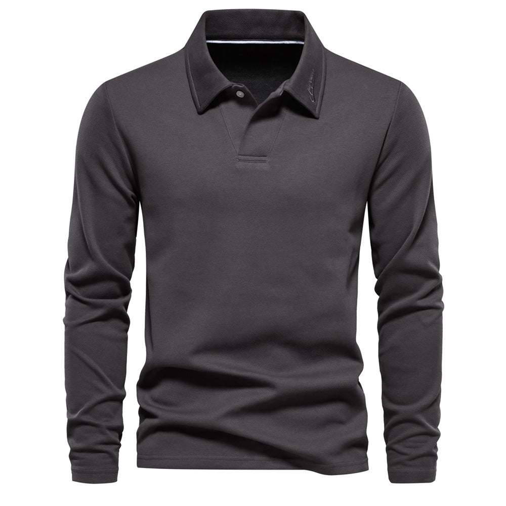 Elvin - Herren Langarm-Poloshirt: Klassisch und bequem