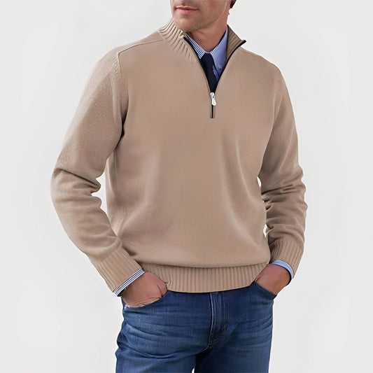 Nolan - Bequemer Herrenpullover mit Reißverschluss