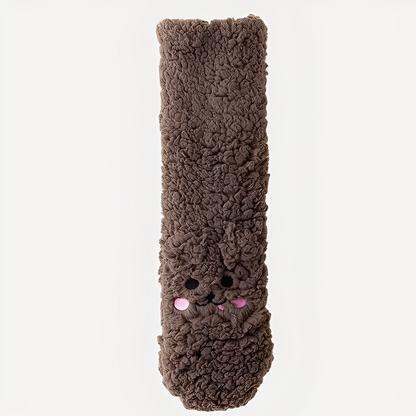 Judith - Elegante Winterbodysocken aus Samt für Damen