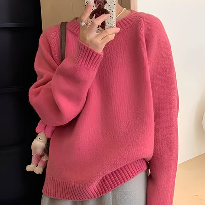 Roxanna - Damen Oversize-Pullover mit minimalistischem Look