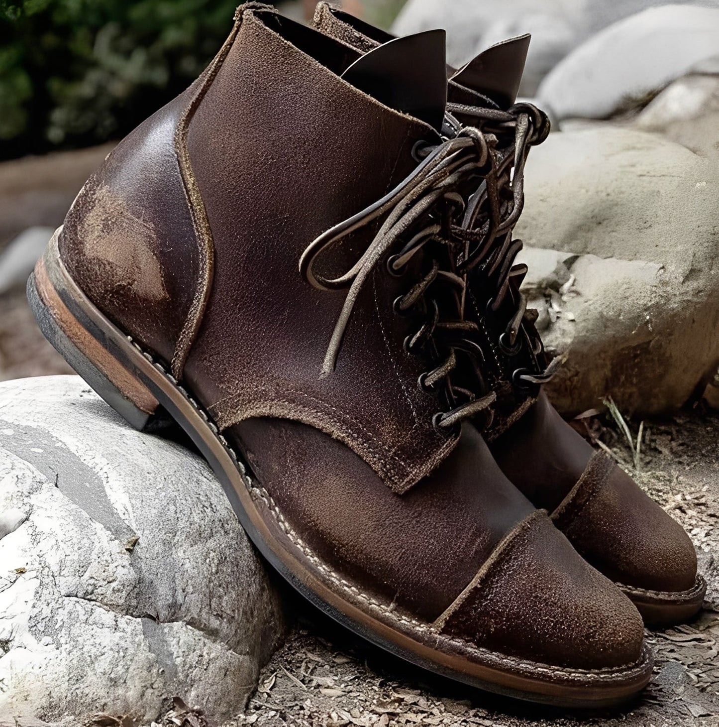 Lucrèce - Schnürstiefel aus Leder für Herren, Wintermodell