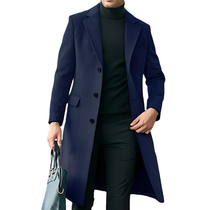 Robert - Eleganter, warmer Wollmantel für Herren