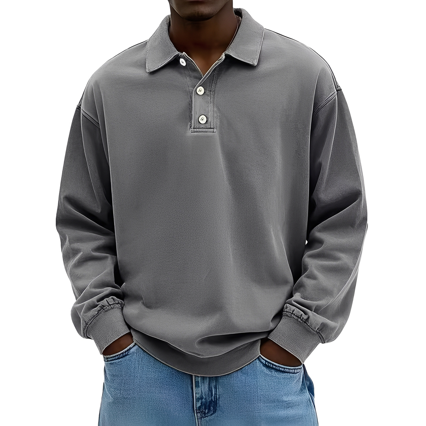 Chris - Klassisches, dickes Langarmshirt für Herren