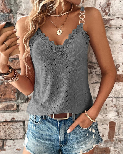 Manda - Stylisches Top mit Spaghettiträgern für Damen
