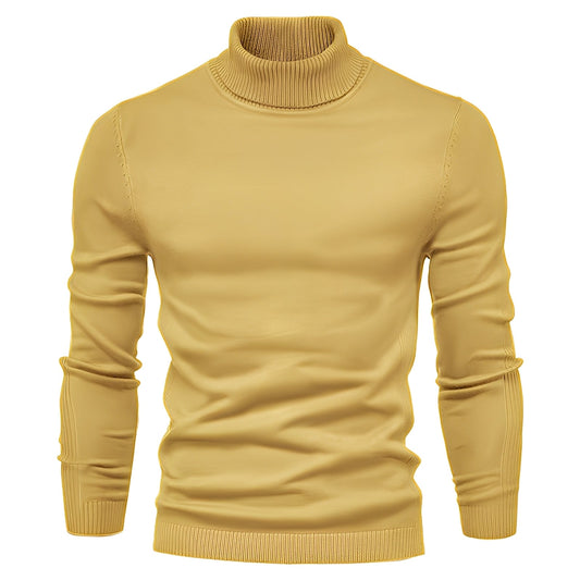 Evans - Herren-Rollkragenpullover, leicht und schmal geschnitten