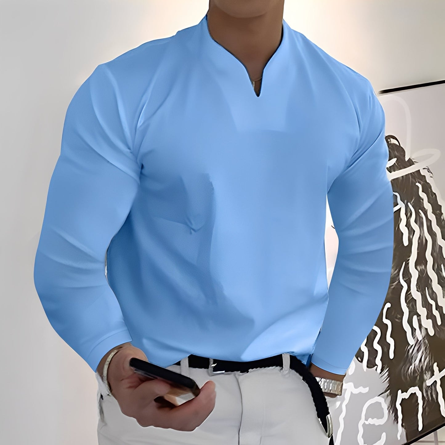 Corentin - Lässiges Langarmhemd für Herren