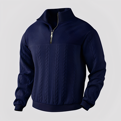Warren - Klassischer Damen-Kaschmirpullover mit Zipper