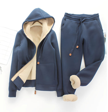 Nadine - Kapuzenpullover und Winterjogginghose Set