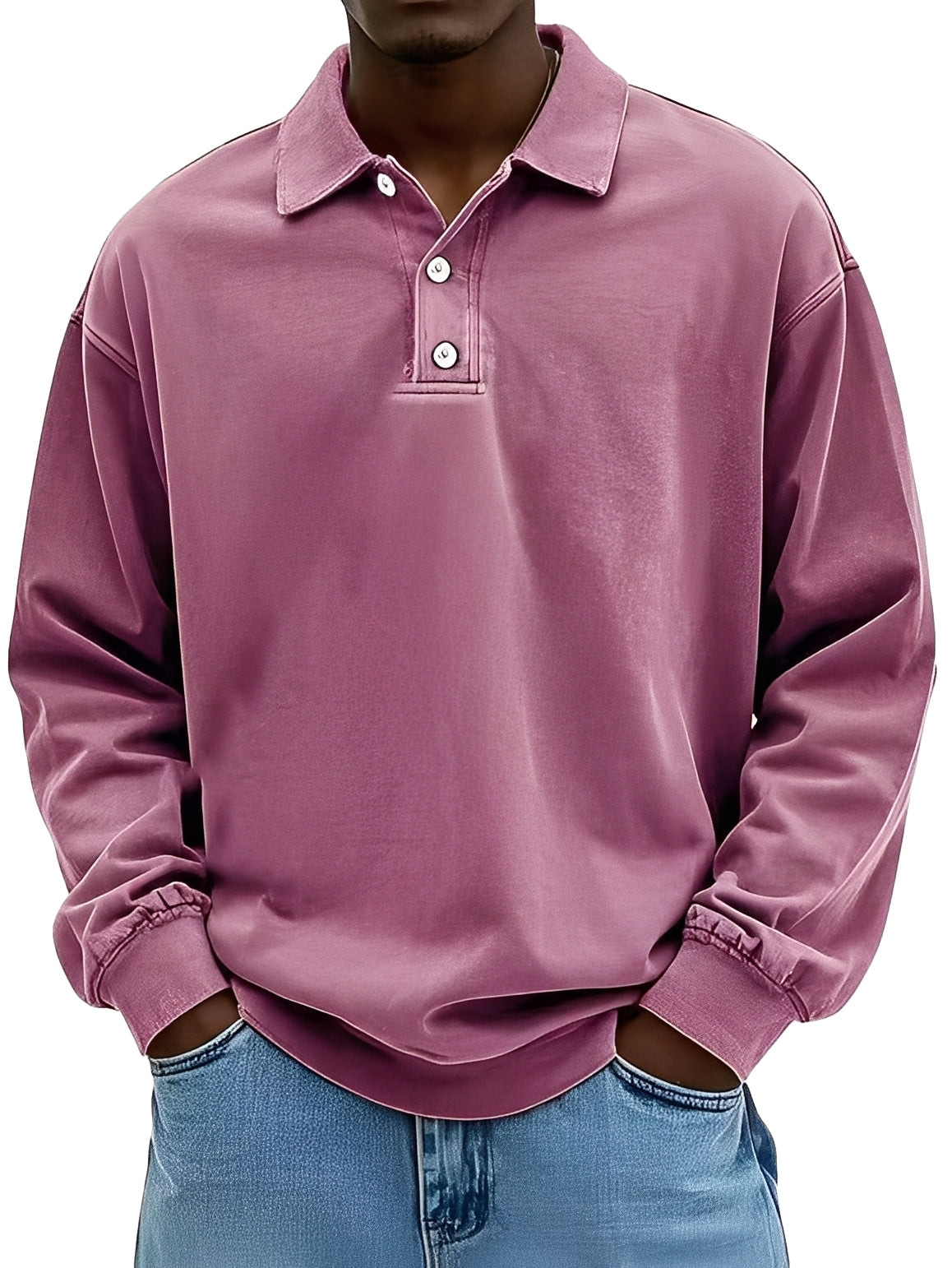 Clayton - Klassisches Herren-Poloshirt mit langen Ärmeln