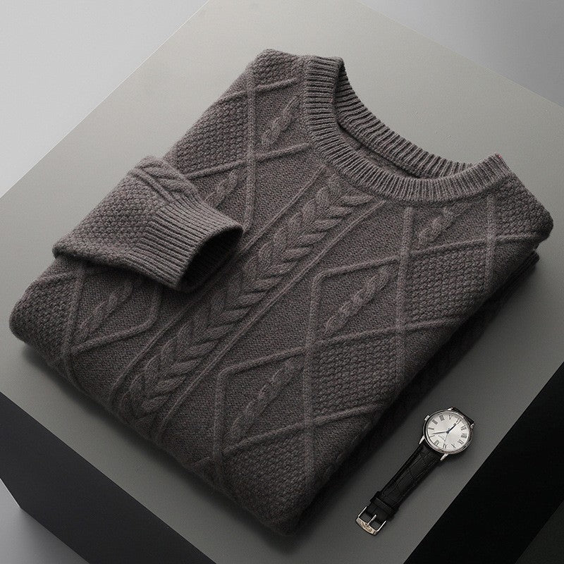 Denzel - Stilvoller, sanfter Herrenpullover mit besonderen Details