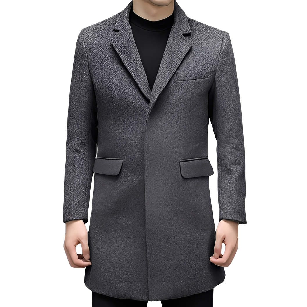 Robert - Eleganter, warmer Wollmantel für Herren