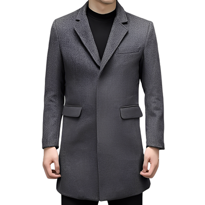 Robert - Eleganter, warmer Wollmantel für Herren