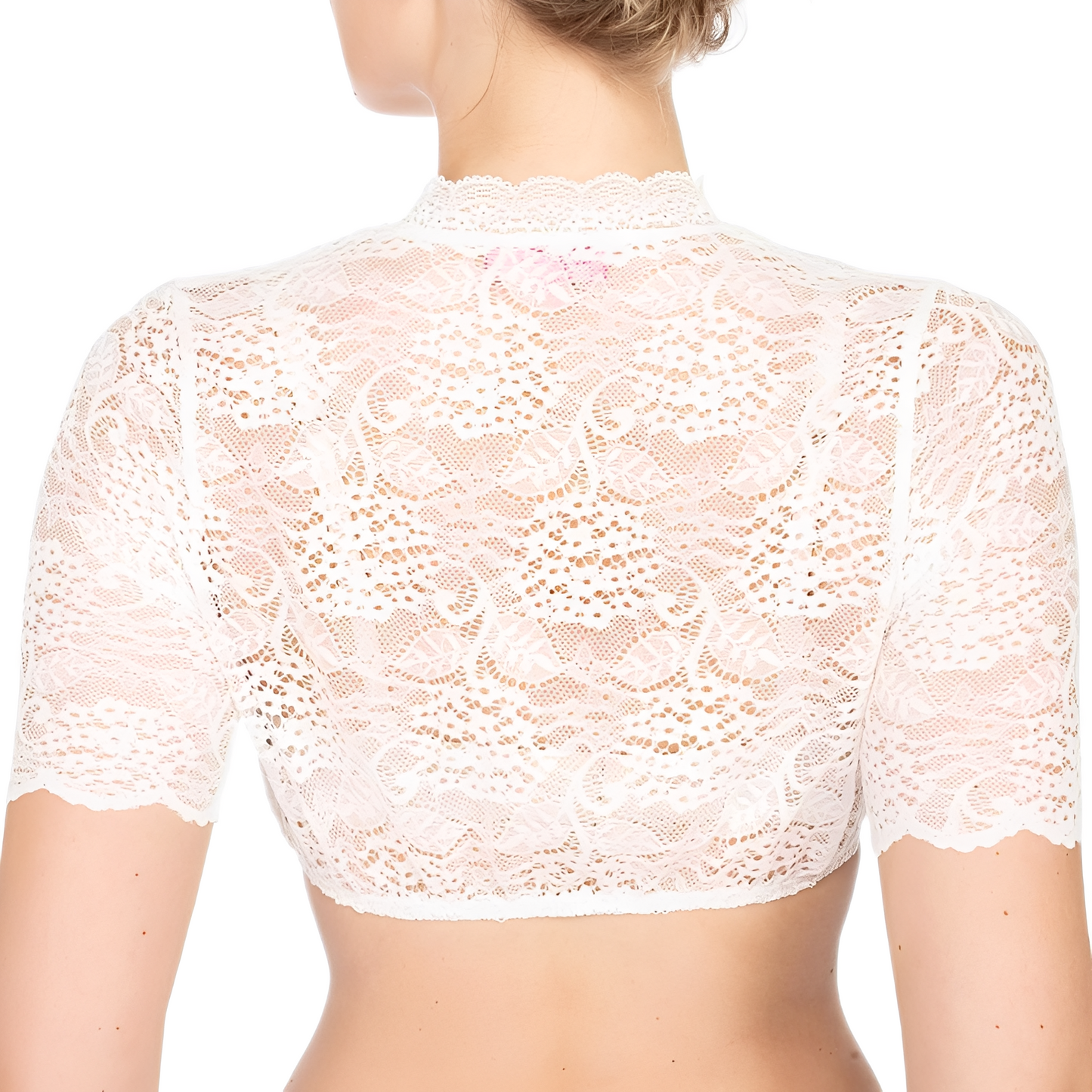 Daniella - Traditionelle Frauen-Oktoberfest-Bluse mit Spitze