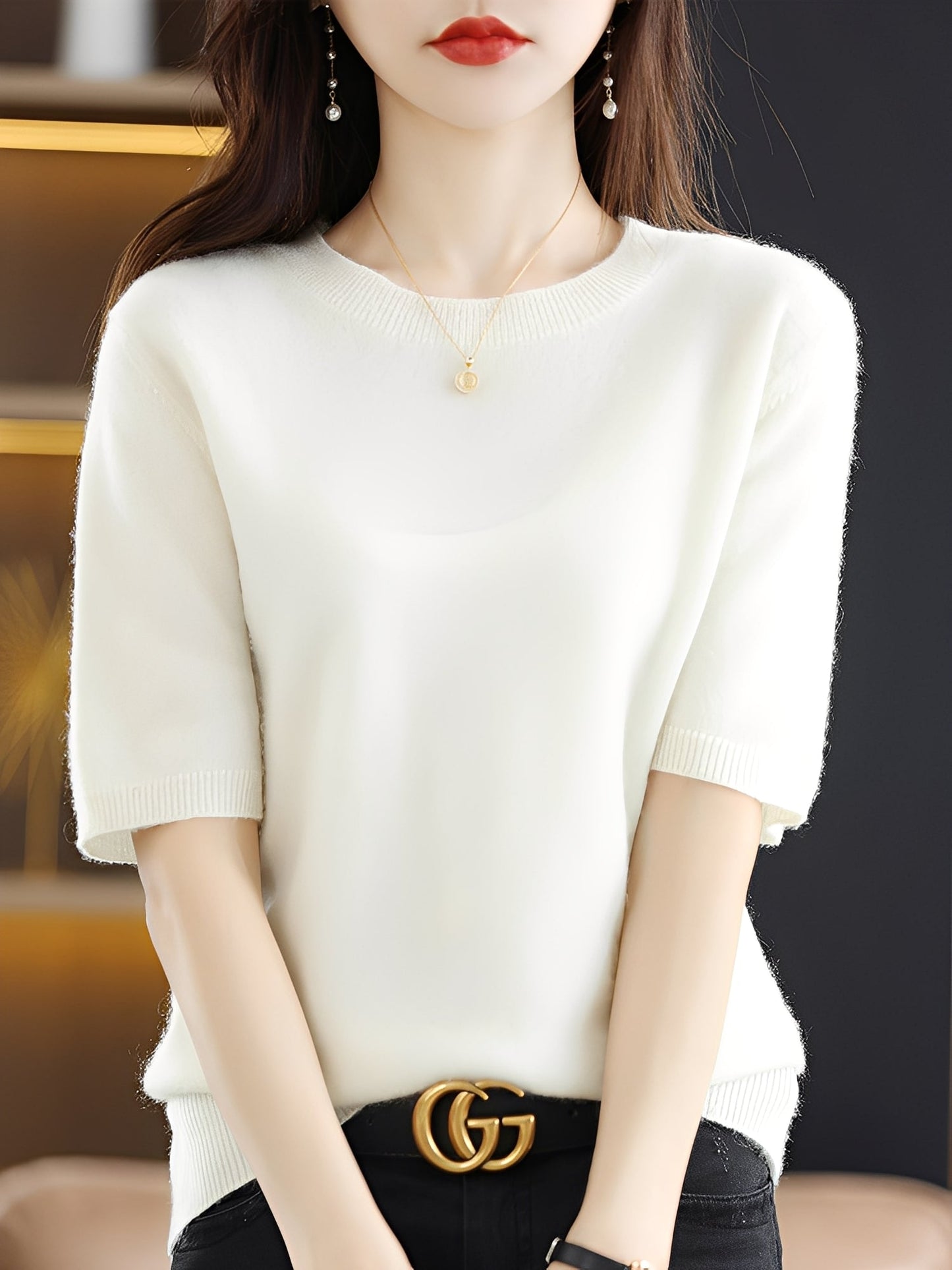 Blandine - Kurzarmpullover für Damen