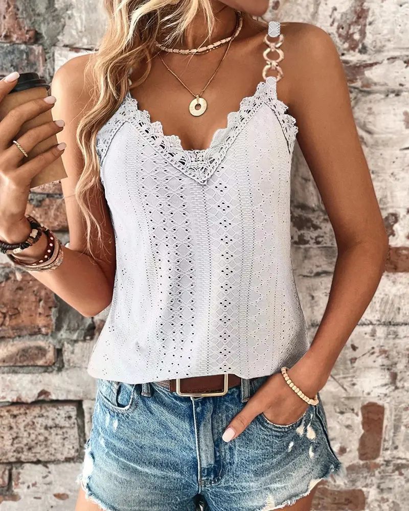 Manda - Stylisches Top mit Spaghettiträgern für Damen