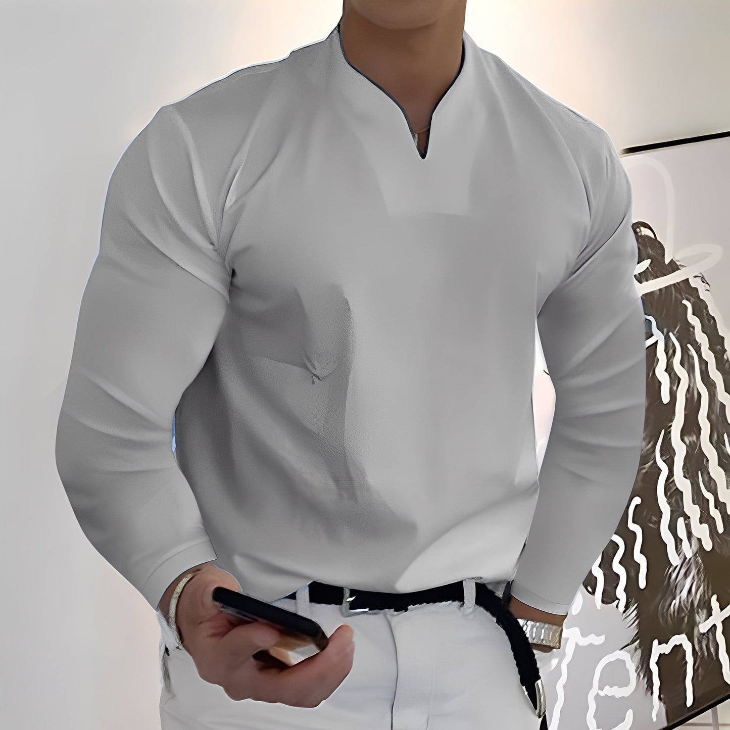 Corentin - Lässiges Langarmhemd für Herren