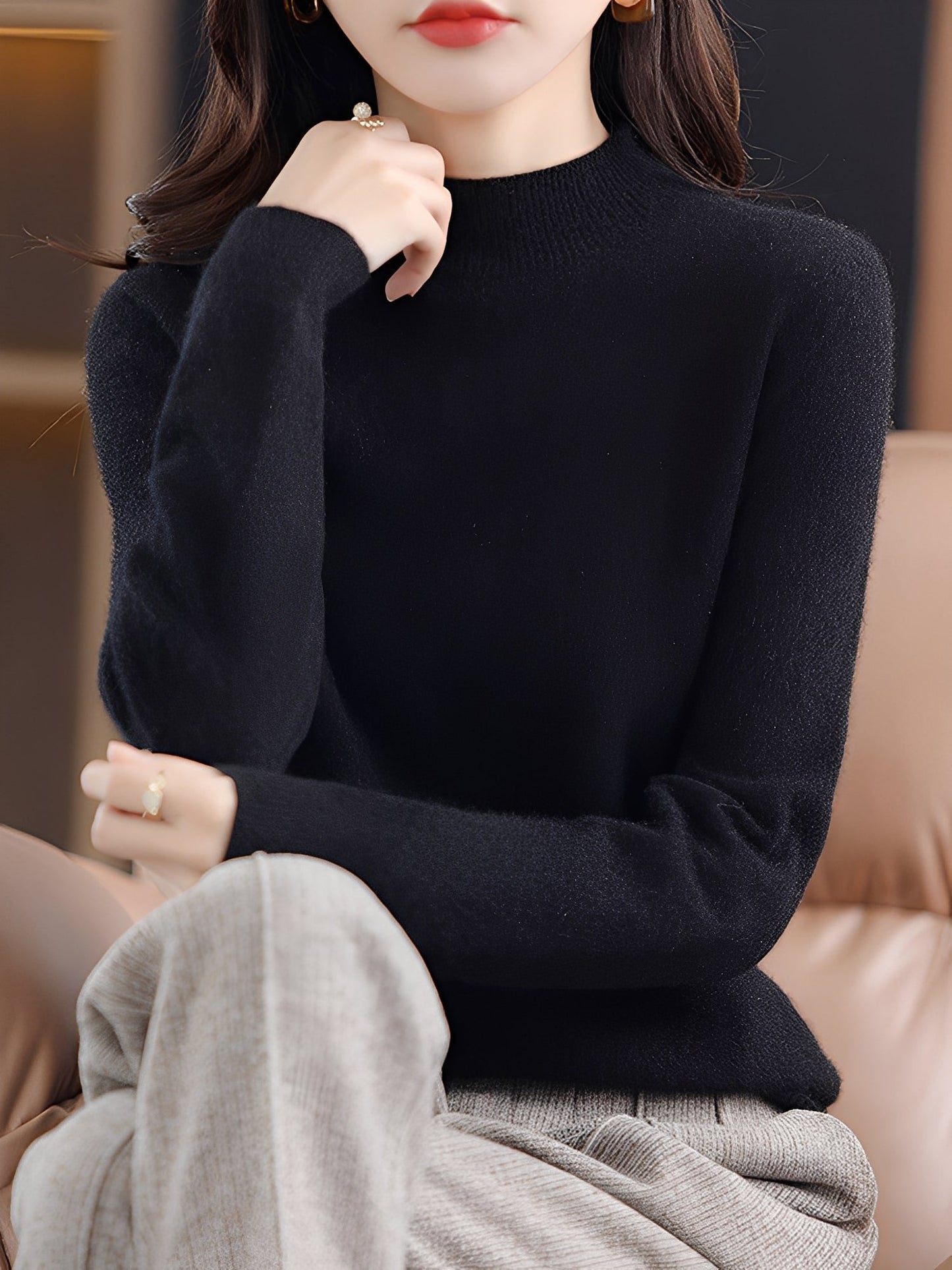 Cindie - Warmer Kaschmir-Pullover für Damen