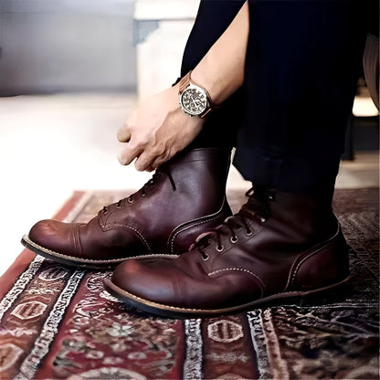 Lucrèce - Schnürstiefel aus Leder für Herren, Wintermodell