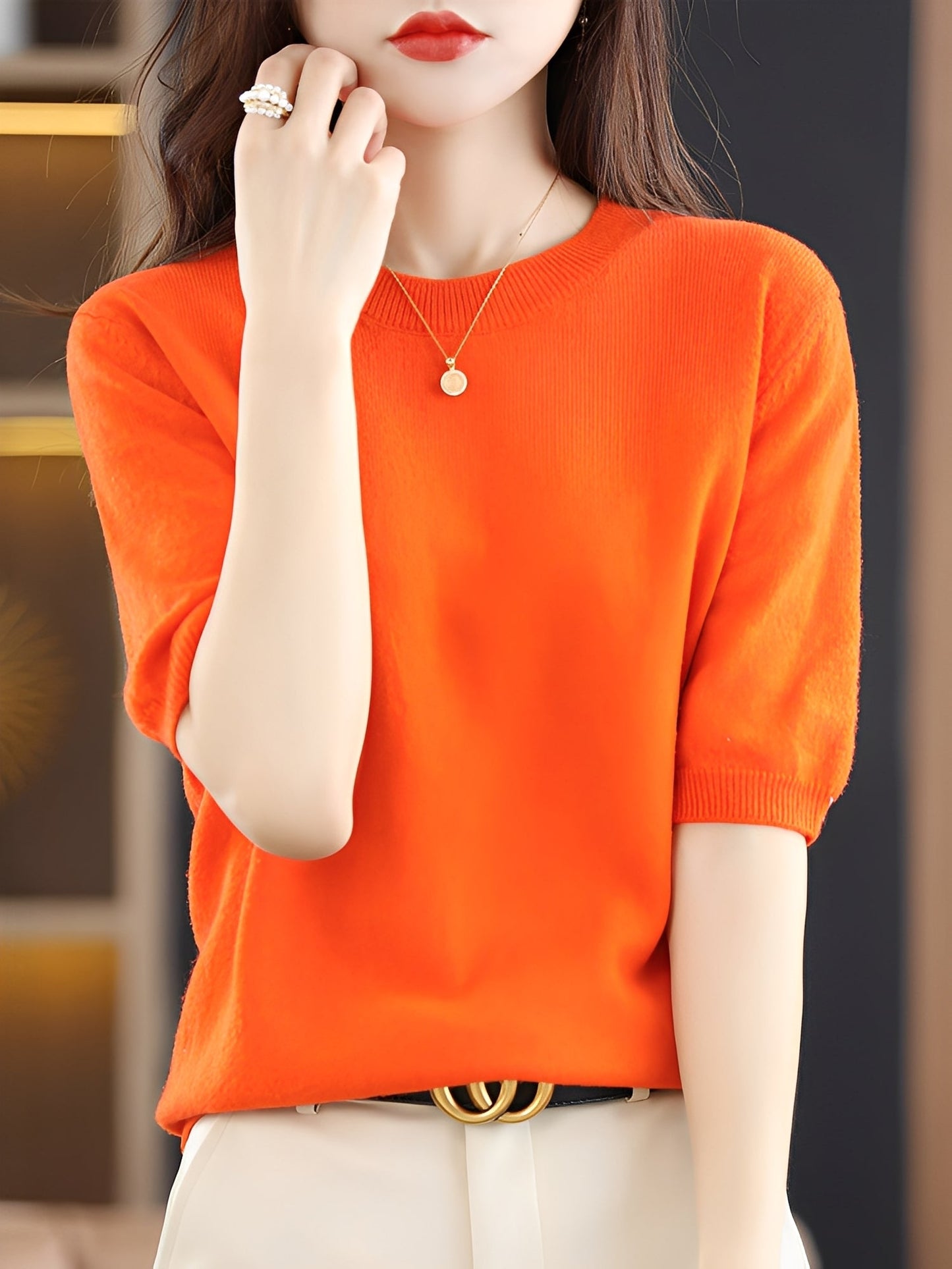 Blandine - Kurzarmpullover für Damen