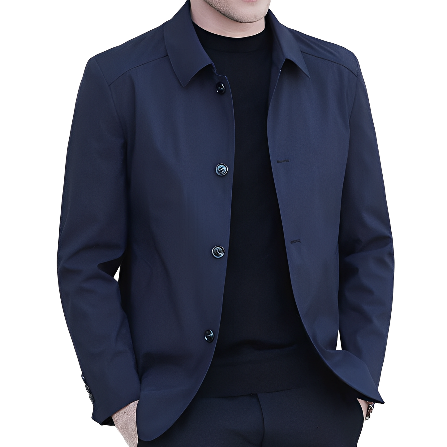 Jarred - Elegante Herrenjacke mit Knöpfen und Taschen