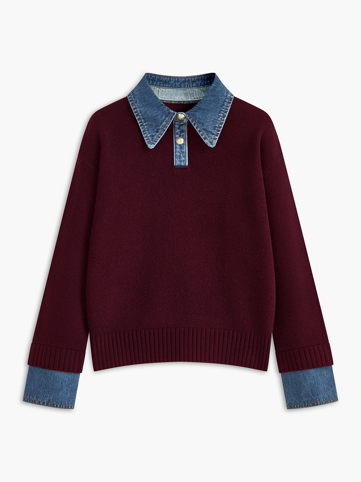 Nellie – 2-in-1 Pullover mit Revers-Detail