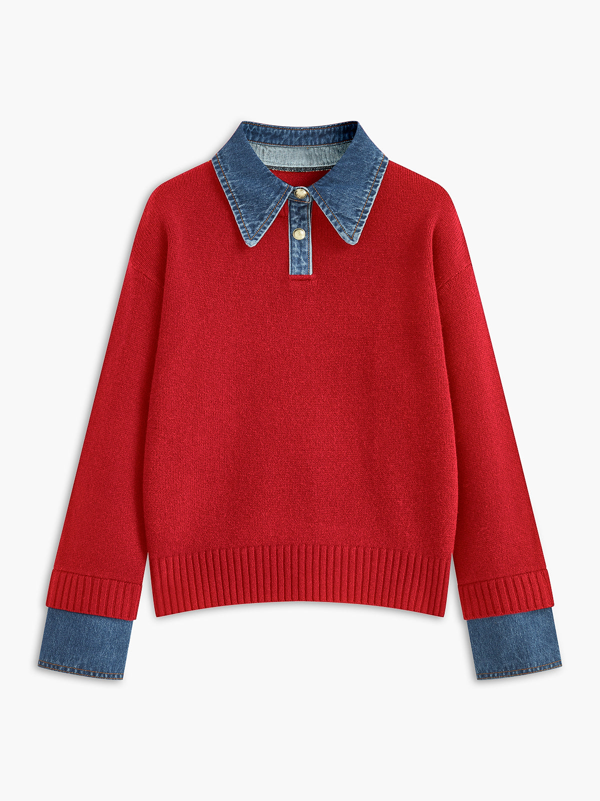 Nellie – 2-in-1 Pullover mit Revers-Detail