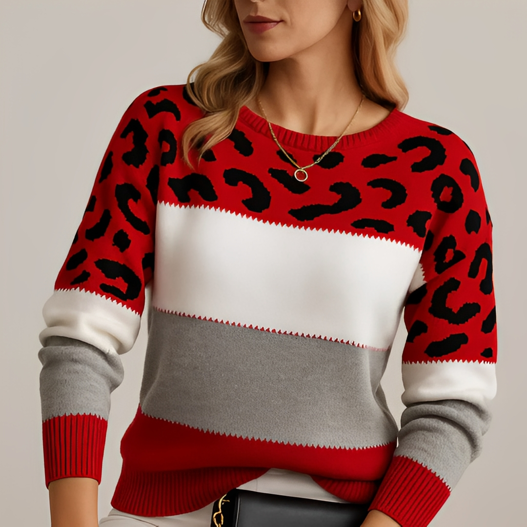 Raphaëlle - Pullover trendig schick mit Mustern für Damen
