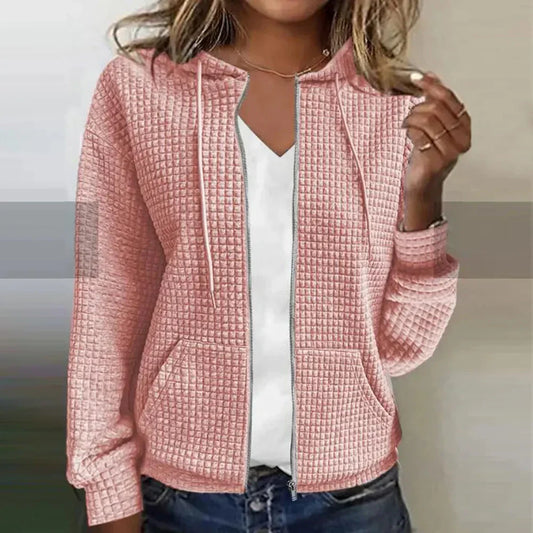 Kristel – Cardigan im Waffelstrick