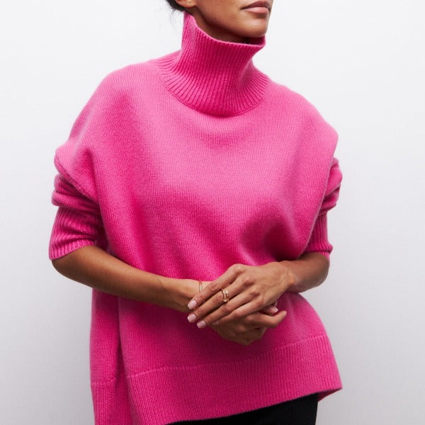 Berenice – Pullover mit Hohem Kragen