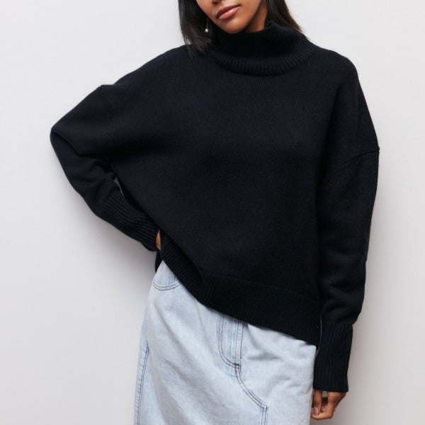 Berenice – Pullover mit Hohem Kragen