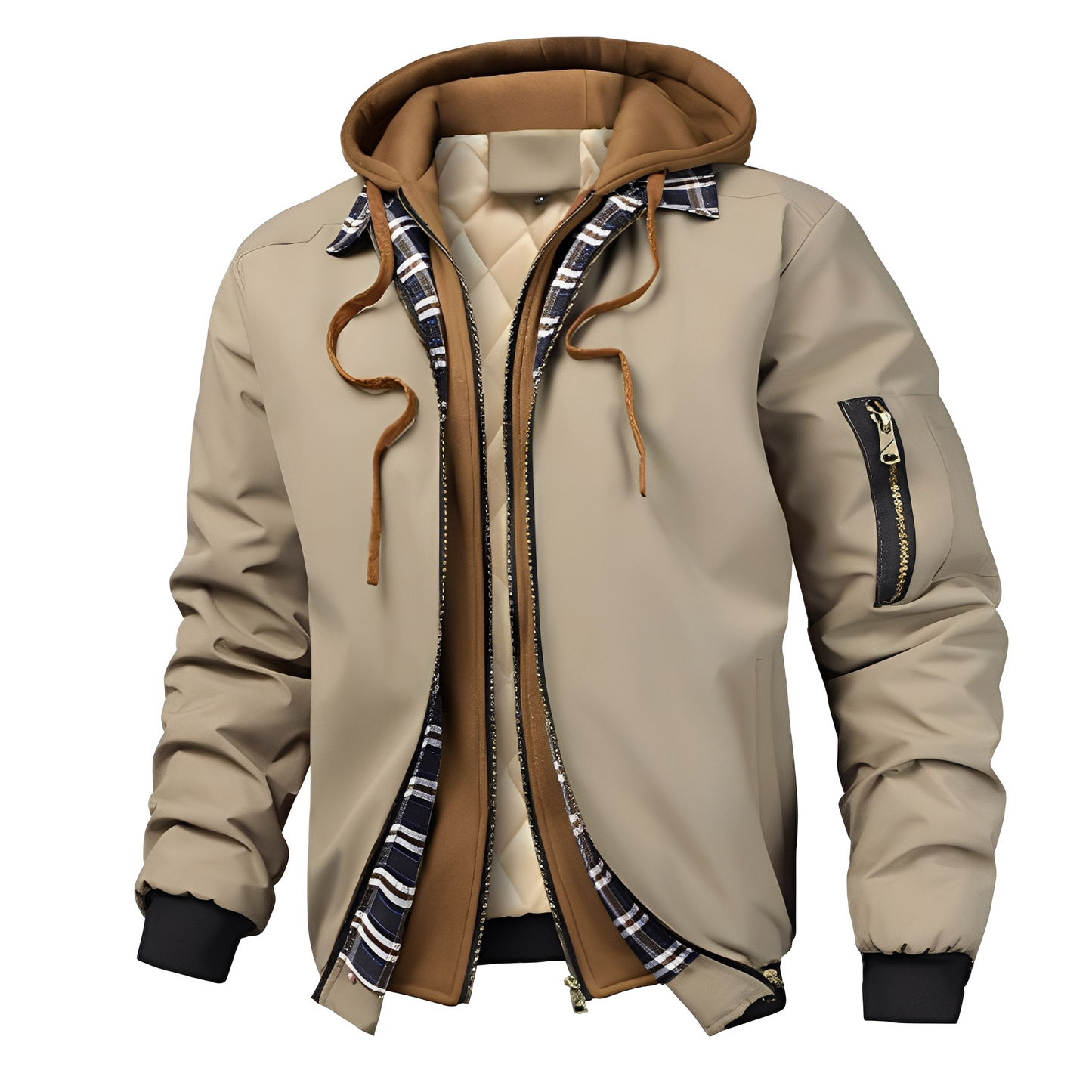 Cedric - Modische Herren-Bomberjacke mit Kapuze