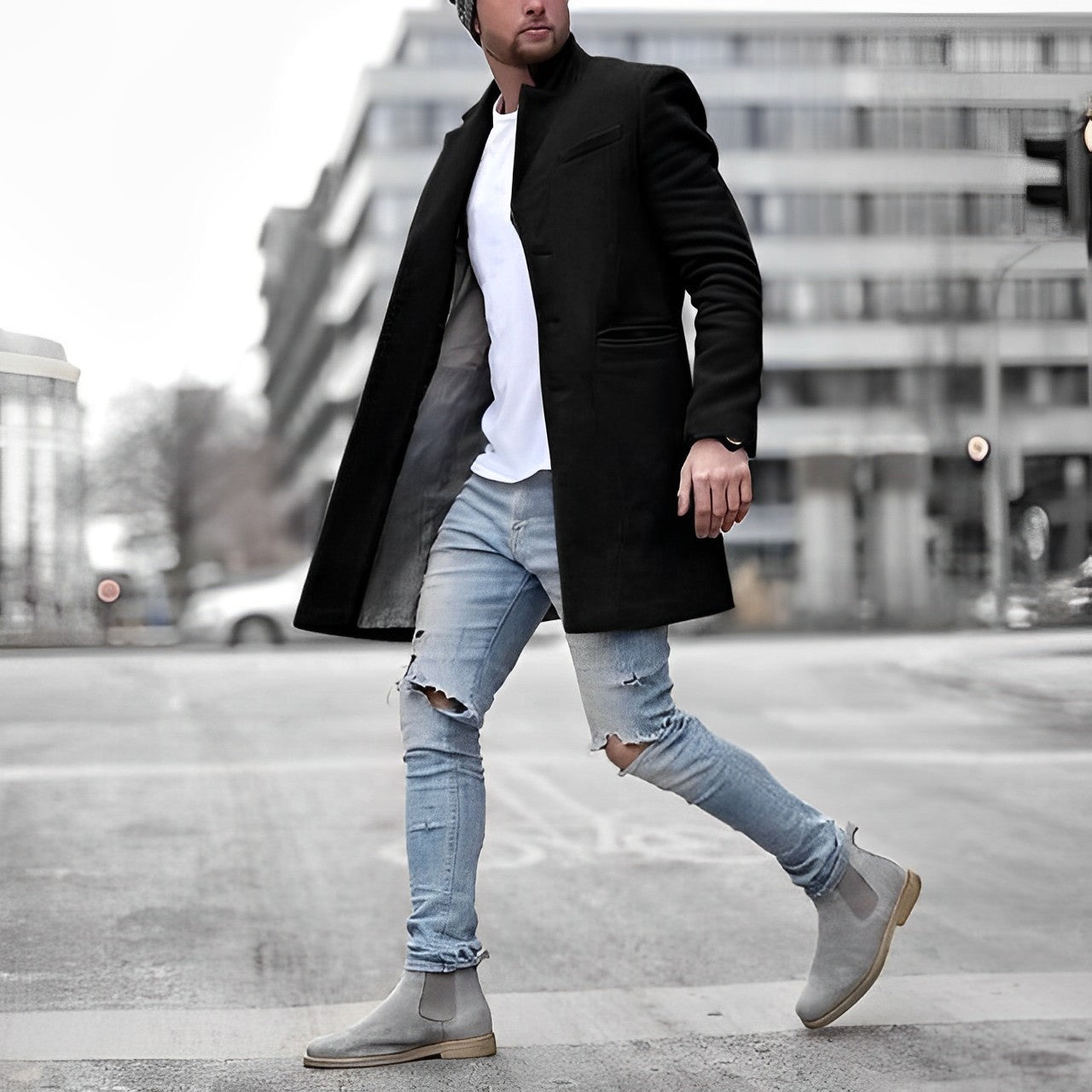 Hardy – Langer Mantel im modernen Stil