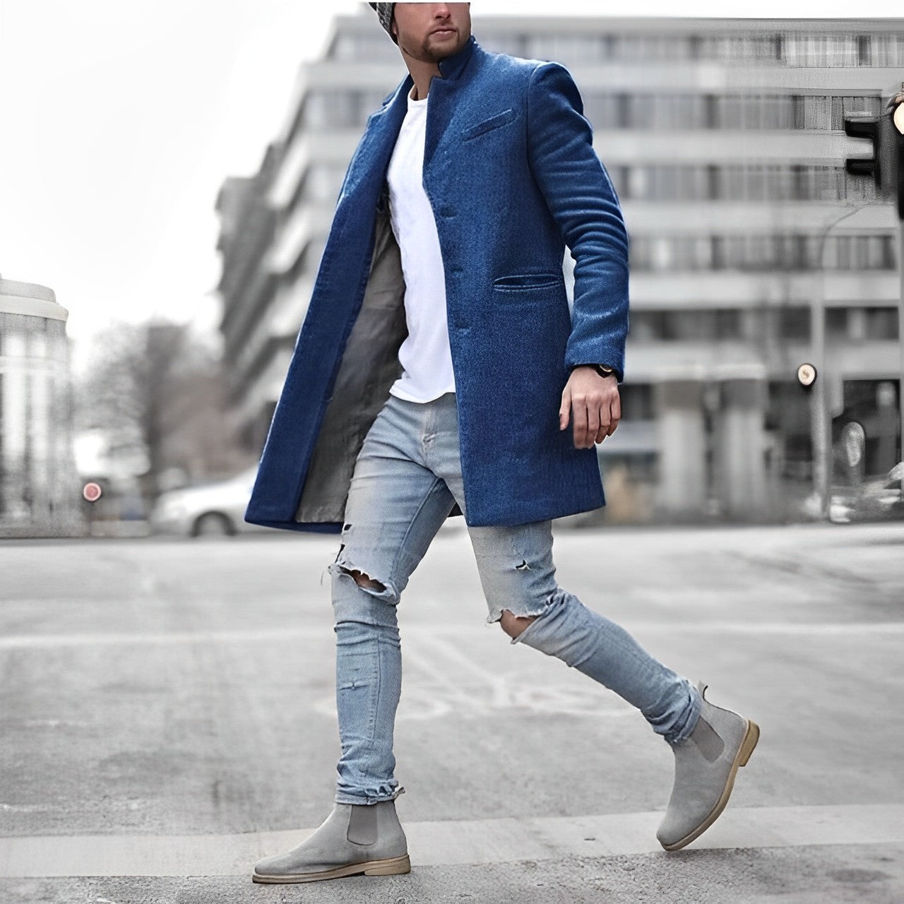 Hardy – Langer Mantel im modernen Stil