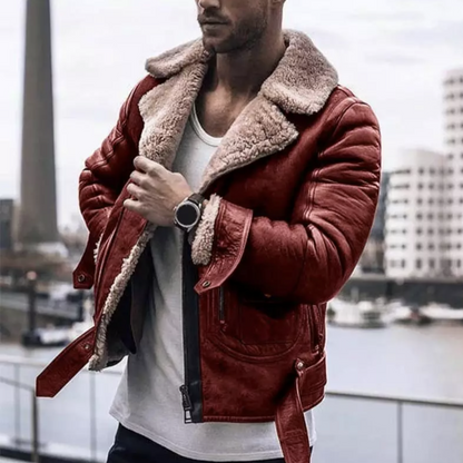 Dominic – Herren-Lederwinterjacke