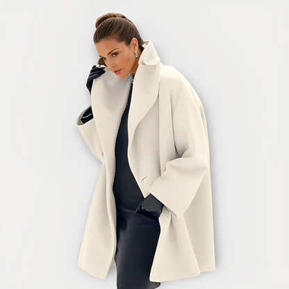 Laurette - Oversize-Wintermantel mit breitem Kragen für Damen