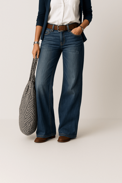 Majken – Locker geschnittene Denim-Jeans