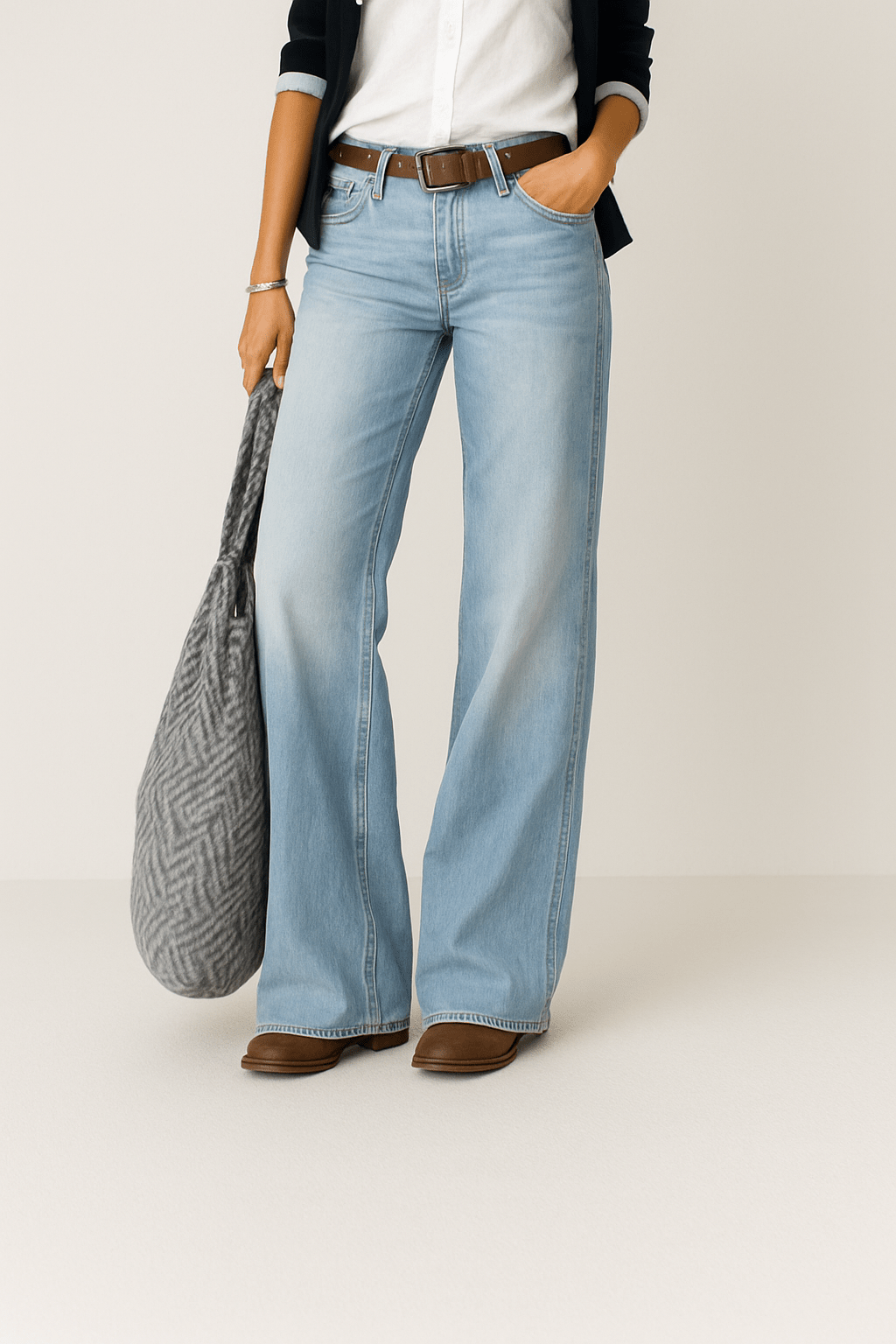 Majken – Locker geschnittene Denim-Jeans