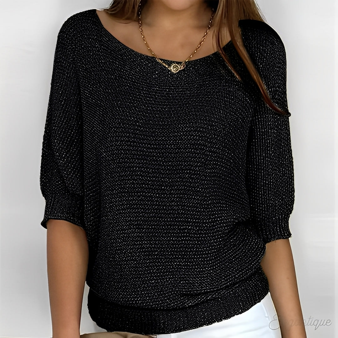 Éliane - Eleganter Pullover mit Rundhalsausschnitt für Damen